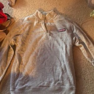 Gray quarter zip hoodie